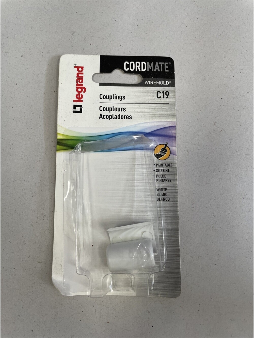 Legrand Cord mate Coupling Cord Cover Plastic White C19